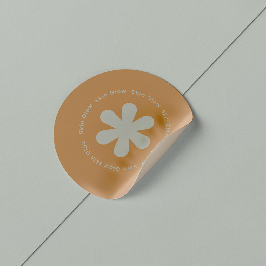 Logo submark Skin glow